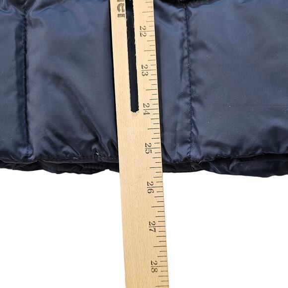 Eddie Bauer Goose Down Puffer Vest Mens Small Quilted Pockets Navy Blue Gorpcore - Picture 5 of 12